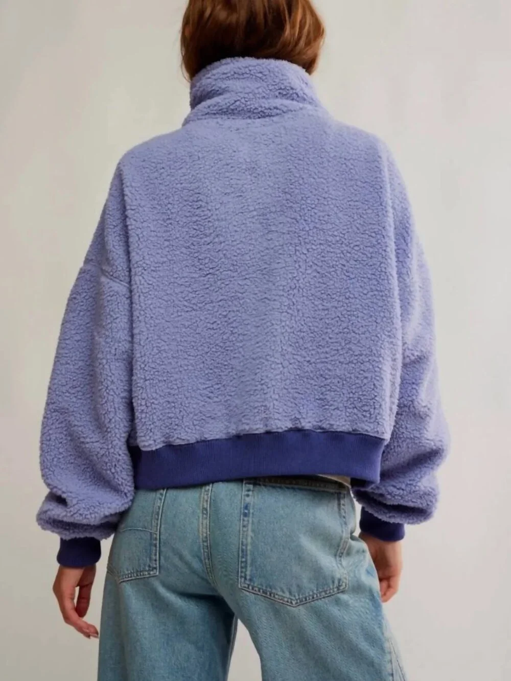 NWT Free People Alpine Sherpa Jacket in Peri